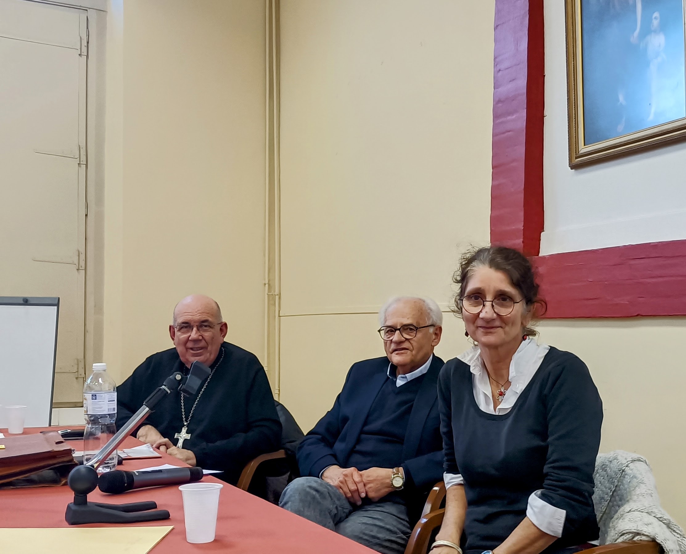 Notre évêque, Dr Sartre et Mme Jean